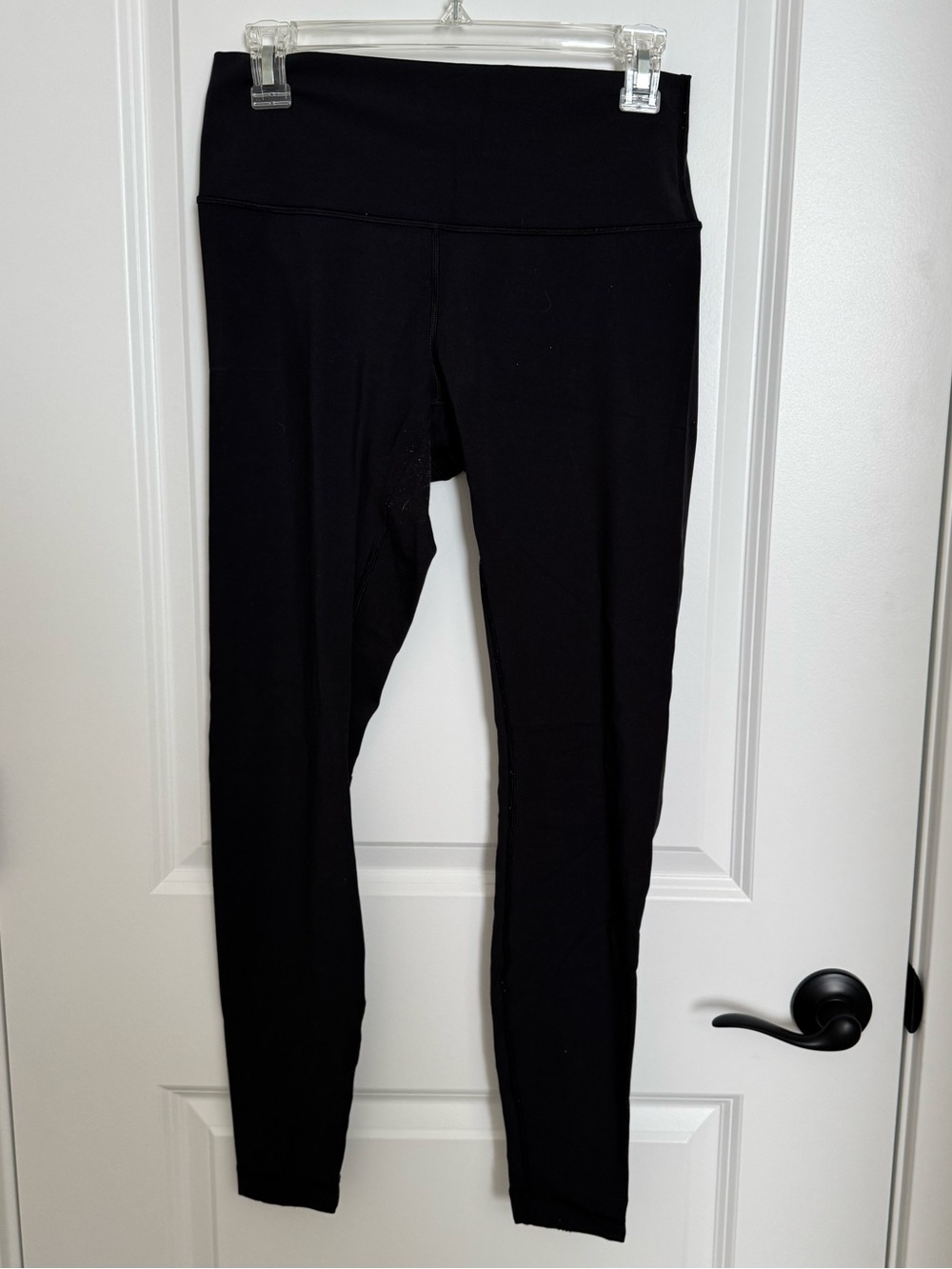 Black High-Waist Full-Length Yoga Leggings